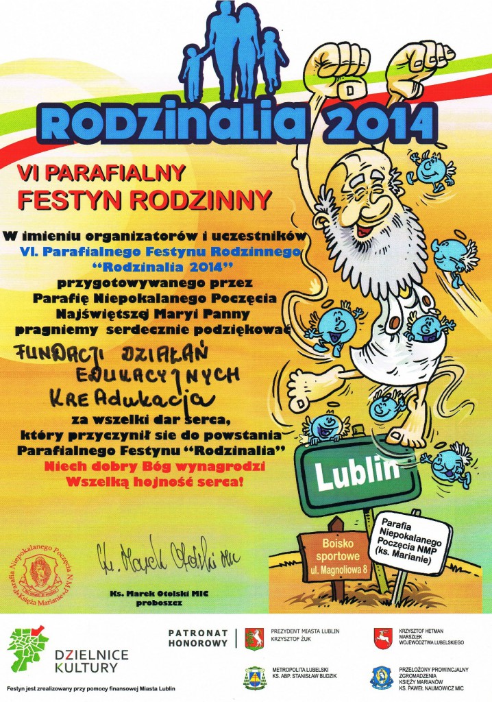 Rodzinalia 2014 | Fundacja KReAdukacja | Lublin